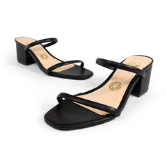 Sandalia color negro para mujer-Par